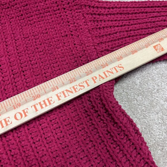 Hollister Sweater Women’s Red Button Up Cropped Long Sleeve Size Small - Picture 4 of 11